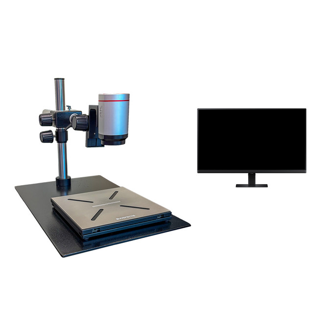 Inspectis U30s Digital Boom Microscope 4K UHD 27" Monitor Software and Computer