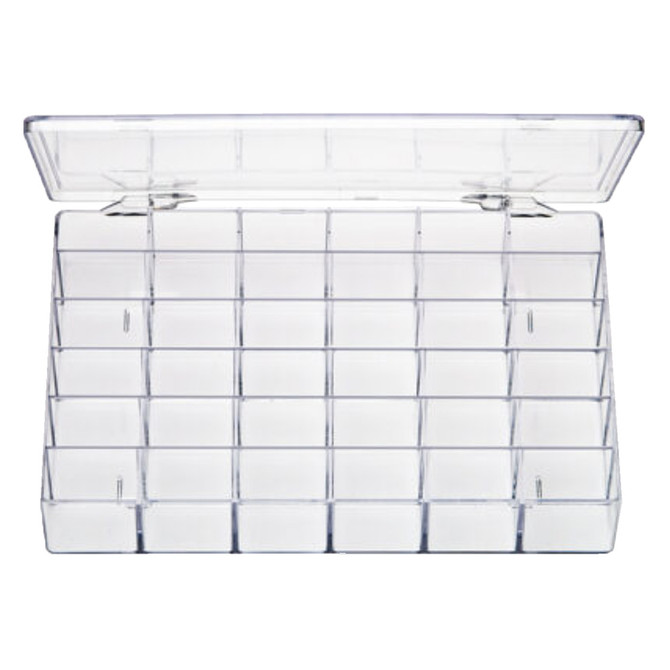 Partitioned 36 Compartment Rectangular Box 10" x 7"