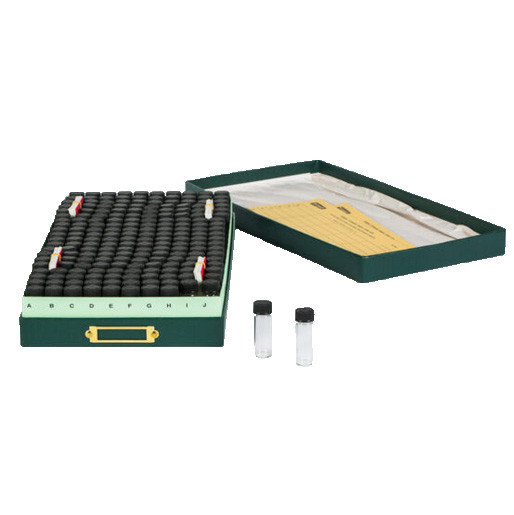 Glass Vial Sample Storage Set Screw Cap Closure 8 Dram Vials