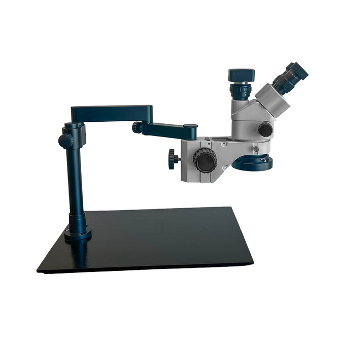 S6 Digital Articulated Arm Stereo Zoom LED Microscope 7x-45x