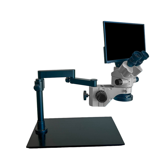 Richter Optica S6 LCD Articulated Arm Stereo Zoom LED Microscope 7x-45x