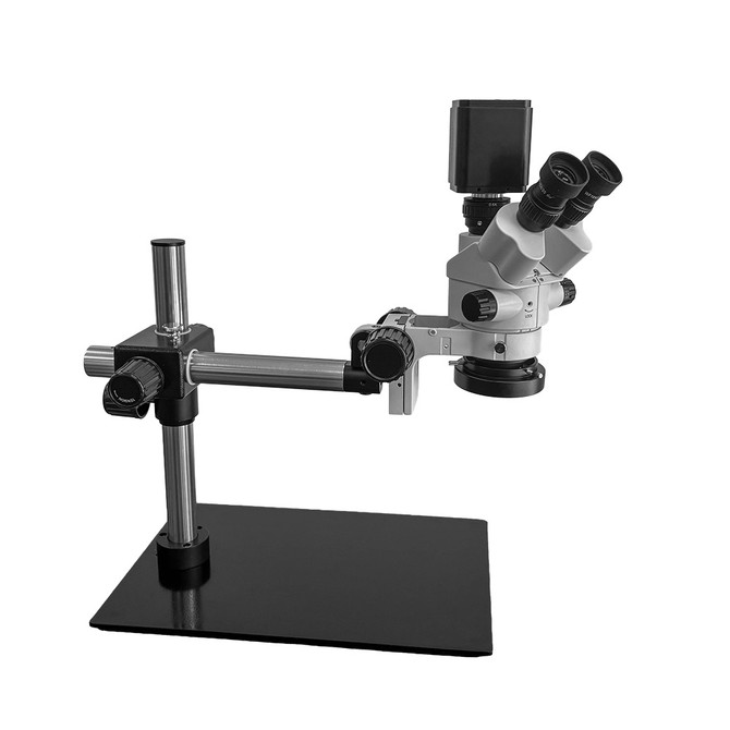 S6 Digital Boom Stand Rectangular Base Stereo Microscope 7x-45x