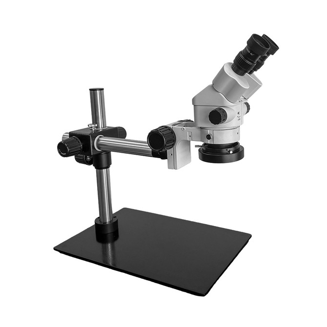 S6 Stereo Boom Stand Rectangular Base Microscope 7x-45x