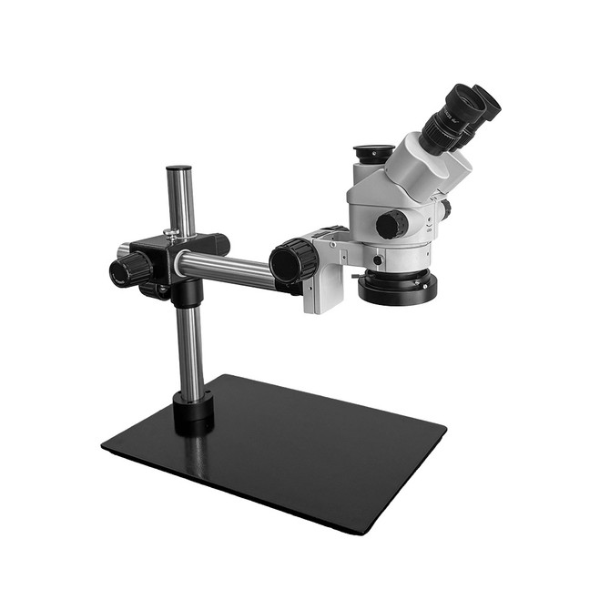 S6 Stereo Boom Stand Rectangular Base Microscope 7x-45x