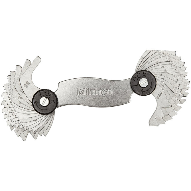 Mitutoyo Metric and Unified Screw Pitch Gage Set 0.5-6mm / 4-56 TPI