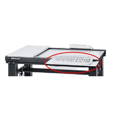 Keyboard Shelf for Vibration Isolation Workstation