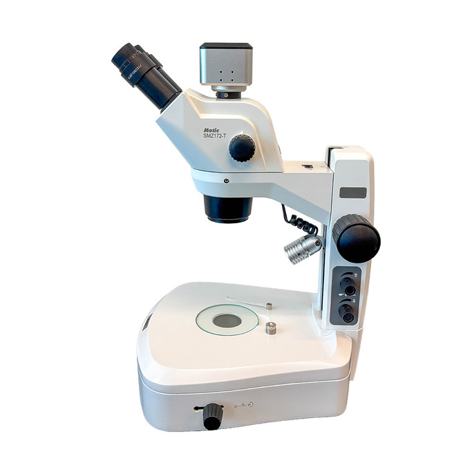 WiFi Digital Stereo Zoom Microscope on BF/DF Stand with Single Spot