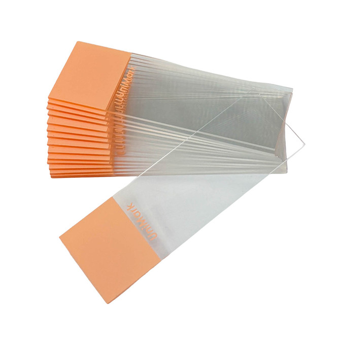Orange Color Glass Microscope Slide