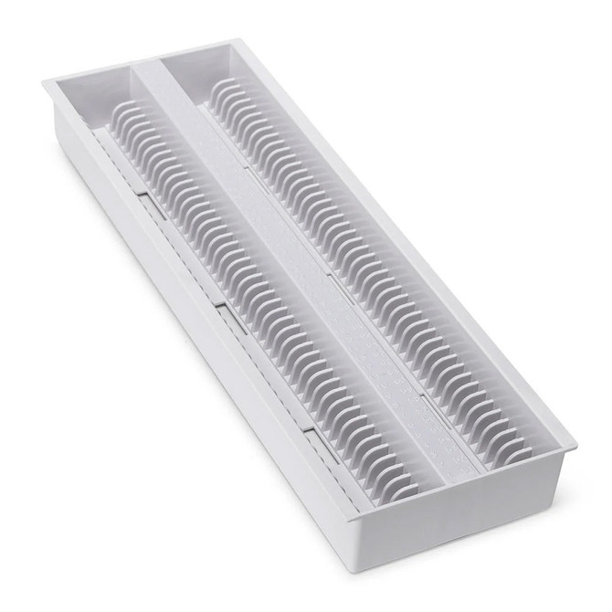 White Microscope Slide Draining Tray for Storage Box