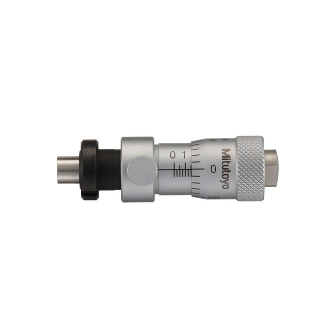 Mitutoyo Locking-Screw Measuring Micrometer Head with Clamp Nut Stem