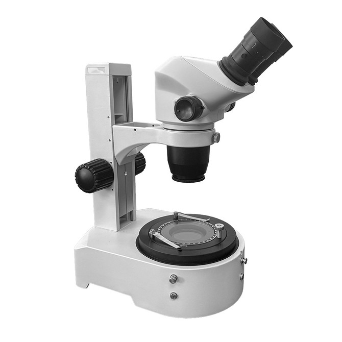 Binocular BF/DF polarizing stereo microscope.