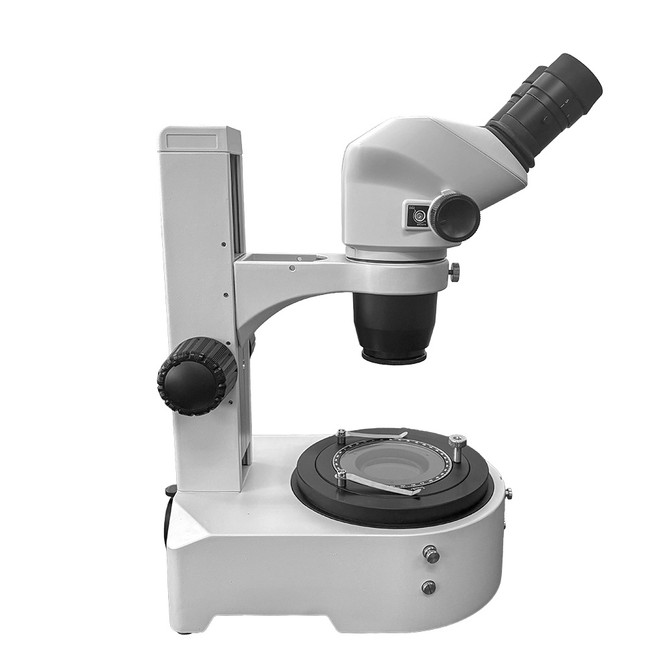 Binocular BF/DF polarizing stereo microscope.