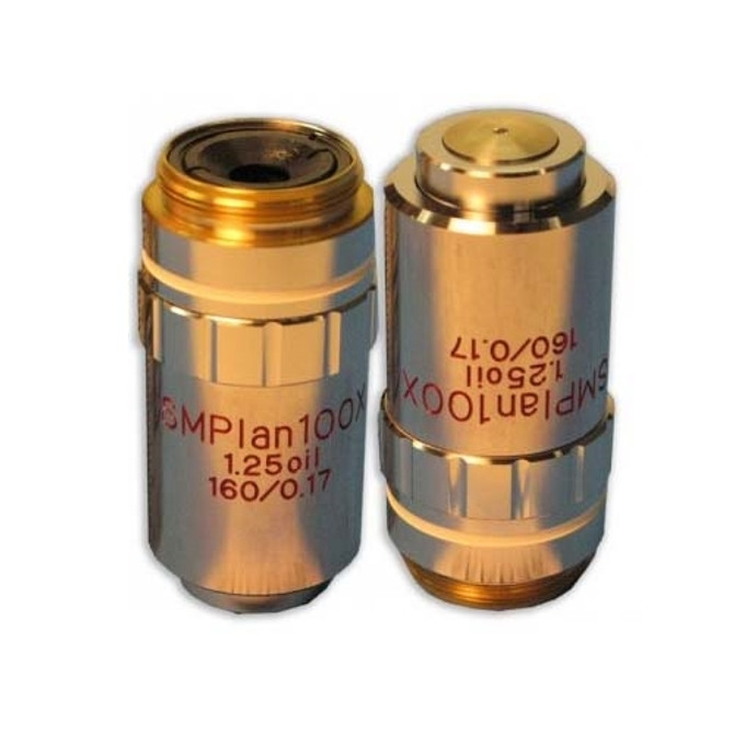 100x Semi-Plan Strain Free Polarizing Microscope Objective