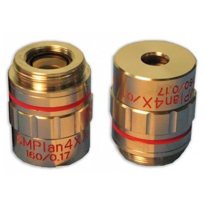 4x Semi-Plan Strain Free Polarizing Microscope Objective MA641