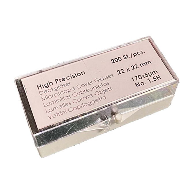 High Performance Cover Glass 22x22, Qty 200