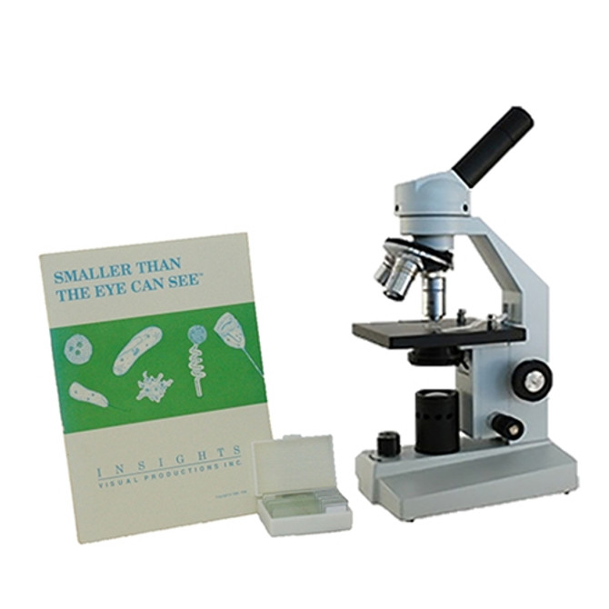 Student Microscope Package with Slides and Activity Workbook