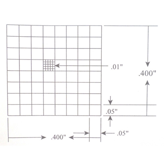 Reticle Whipple 0.5 Inch Squares 64 Total