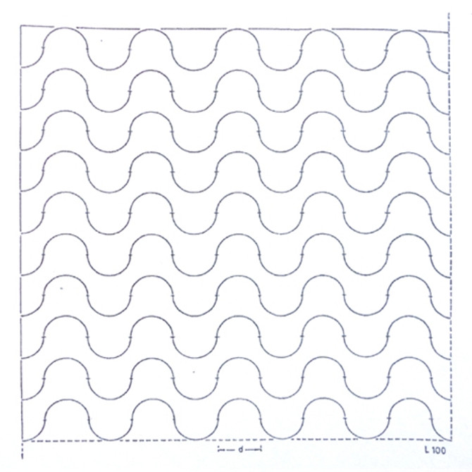 Reticle Merz Wavy Line