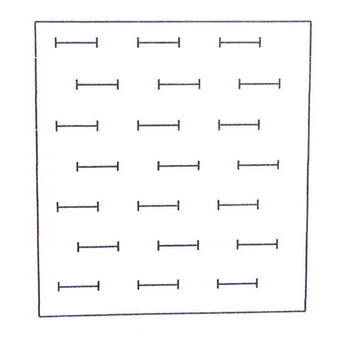 Reticle Merz Interrupted Straight Line