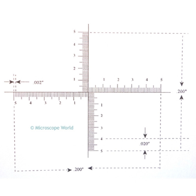 Reticle Pinwheel 0.200 Inch 100 Divisions
