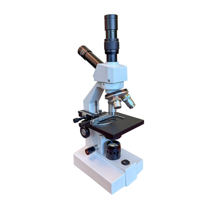 Richter Optica HS-1+1 Dual Head Student Microscope with Mechanical Stage