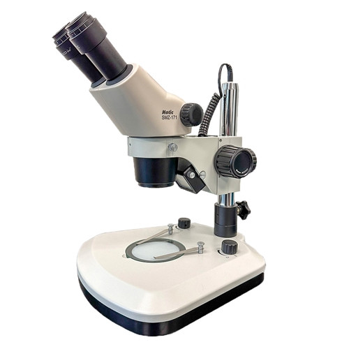 みき Motic SMZ-171 Stereo Zoom Microscope on LED Stand