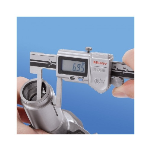 Mitutoyo 573-652-20 Digital Waterproof Neck Point Jaw Caliper 0-150mm