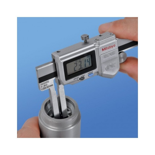 Mitutoyo 573-646-20 Digital Waterproof Point Jaw Inside Caliper 20