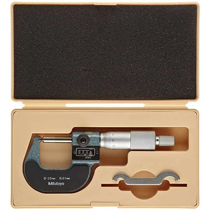 Mitutoyo Spherical Face Spherical Spindle Mechanical Counter Micrometer 0-25mm