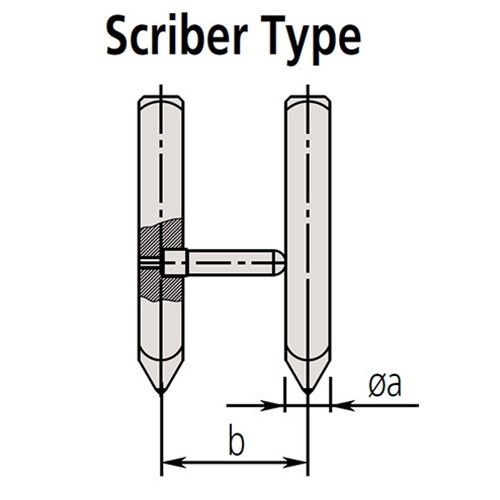 Mitutoyo 07CZA055 & 07CZA061 Scriber Interchangeable Jaws for Calipers