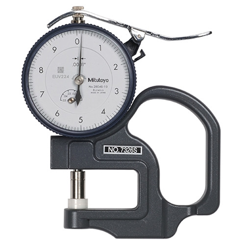 Mitutoyo Flat Anvil Dial Thickness Gage 0-0.05"