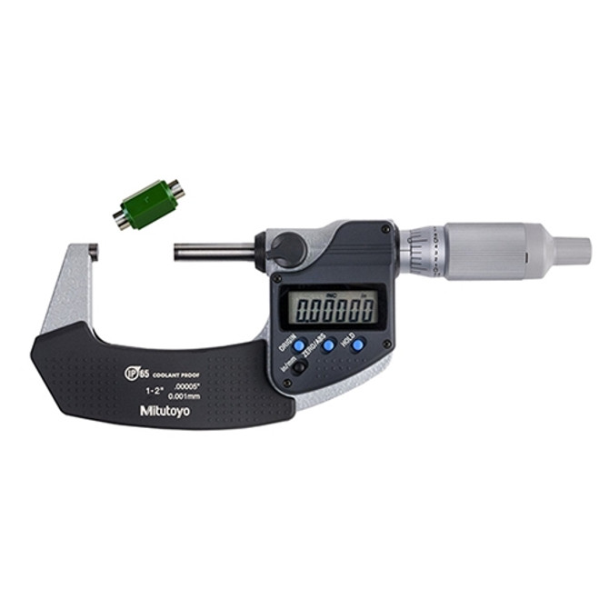 Mitutoyo Digimatic Coolant Proof Micrometer 1-2" / 25.4-50.8mm Ratchet Thimble