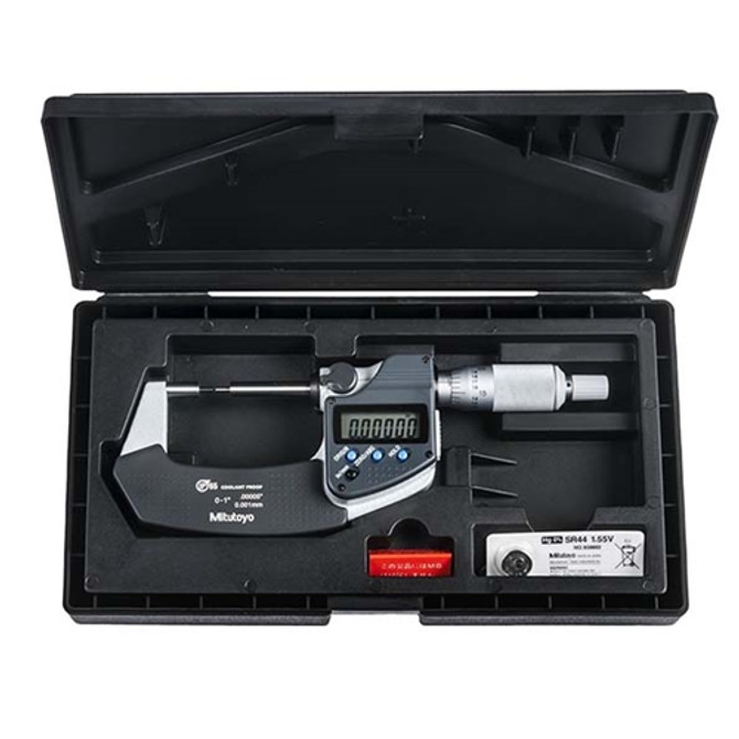 Mitutoyo Digimatic 5mm Spline Micrometer 0-1" / 0-25.4mm