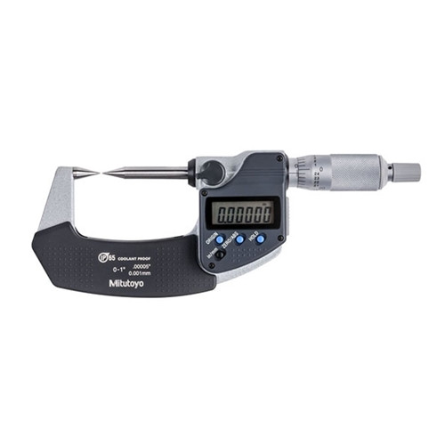 Mitutoyo Digimatic 30 Degree Point Micrometer 0-1" / 0-25.4mm