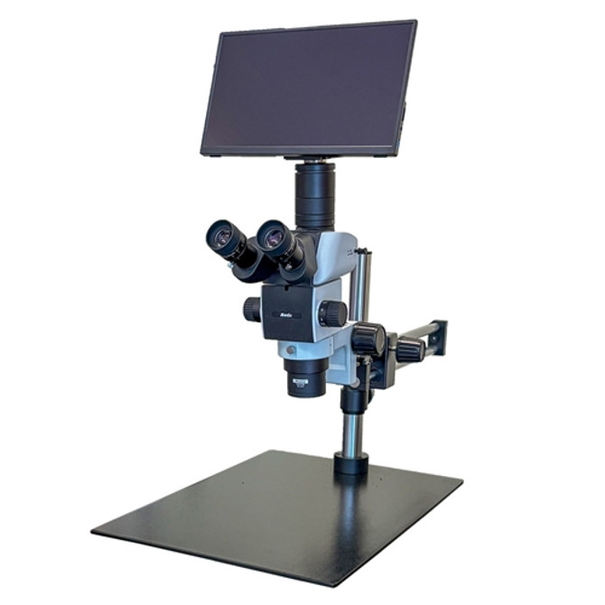Motic SM7 HD Common Main Objective Stereo Boom Stand Microscope