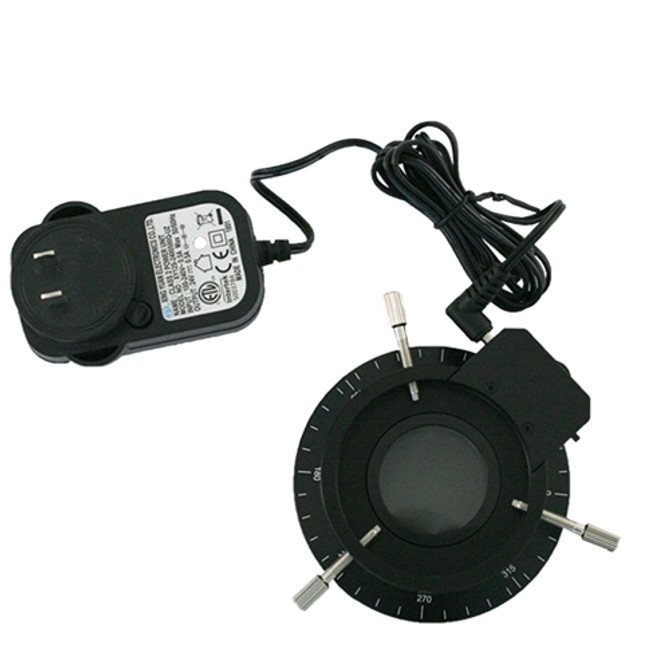 Polarizing 120 LED Ring Light for Stereo Microscopes