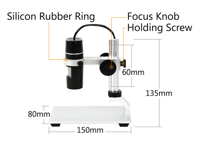 Coin Microscope Dimensions