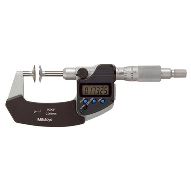 Mitutoyo Digital Disk Micrometer 0-1" / 0-25.4mm