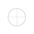 Reticle Cross-Line with Dotted Lines, 19mm Diameter