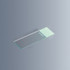 UniMark green microscope glass slides.