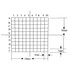 Reticle Grid 1mm Squares 100 Total Labeled Extended Crossline