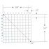 Reticle Grid 0.030 Inch Squares 100 Total Labeled