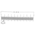 Reticle Ruler 0.120 Inch 100 Divisions