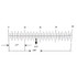 Reticle Ruler 0.600 Inch 40 Divisions