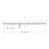 Reticle Ruler 0.300 Inch 100 Divisions Crossline