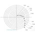 Reticle 10 Concentric Circles 0.5mm - 5mm