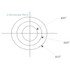 Reticle 3 Concentric Circles 0.005 - 0.010 - 0.015 Inch