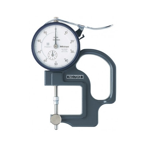 Mitutoyo 7313A Reverse Anvil Dial Lens Thickness Gage 0-10mm