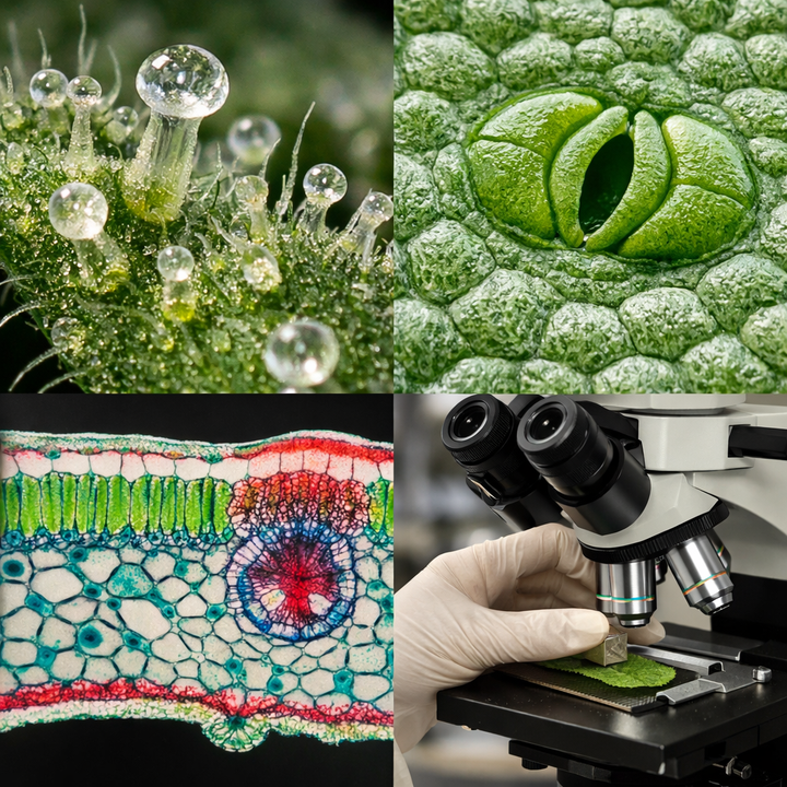 Plant Research Under the Microscope: Imaging Trichomes, Stomata, and Leaf Microstructures