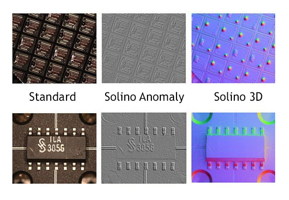 Solino image comparison with standard image versus Solino Anomaly and Solino 3D